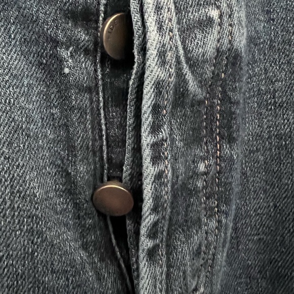Fidelity button fly jeans. Show signs of wear/distressing as shown in pics. - Picture 5 of 16